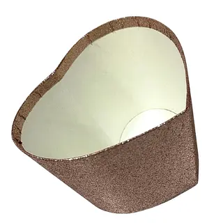 Balde De Corazon Oro Rosa 10cm