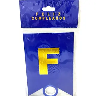 Banderin Feliz Cumpleaños Mate Azul