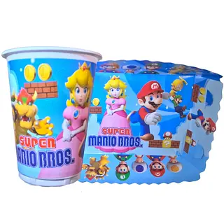 Platos Y Vasos Para Fiesta De Super Mario Bros