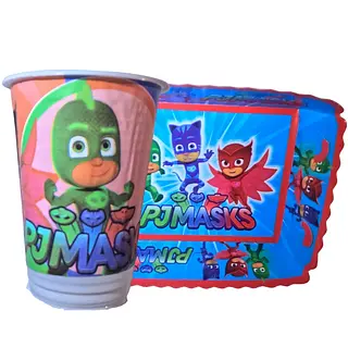 Platos Y Vasos Para Fiesta De Pj Masks
