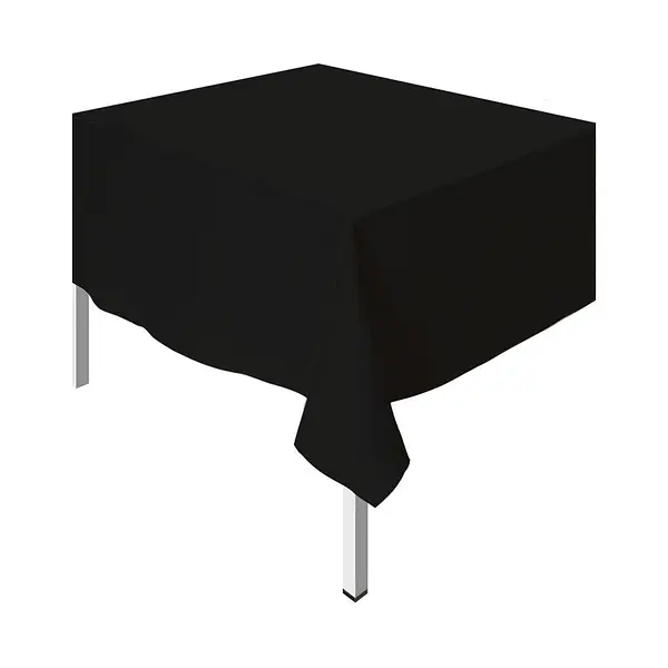 Mantel Unicolor Plastico Rectangular Negro