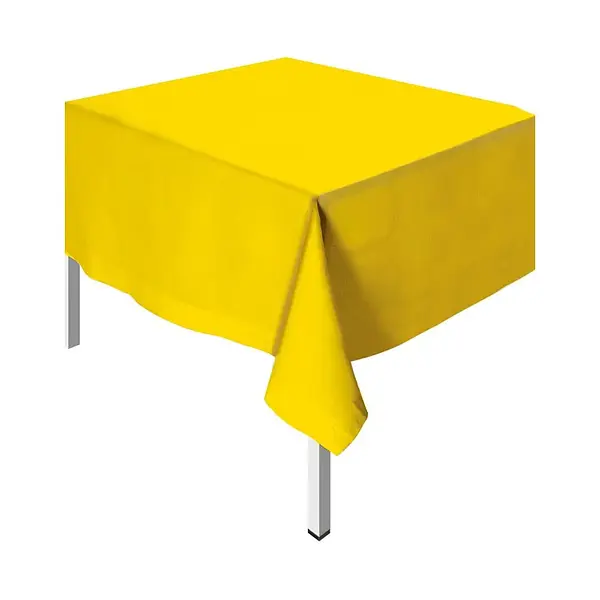 Mantel Unicolor Plastico Rectangular Amarillo