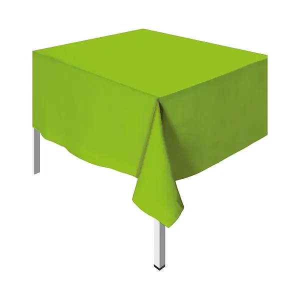 Mantel Unicolor Plastico Rectangular Verde Lima