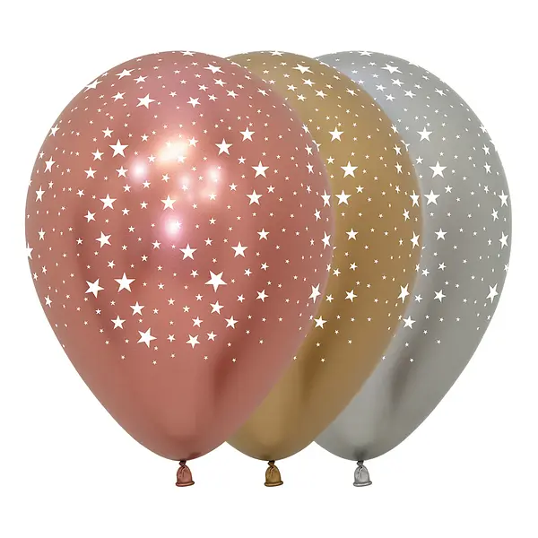 Globo Sempertex Reflex Surtido Deluxe Infinity Estrellas