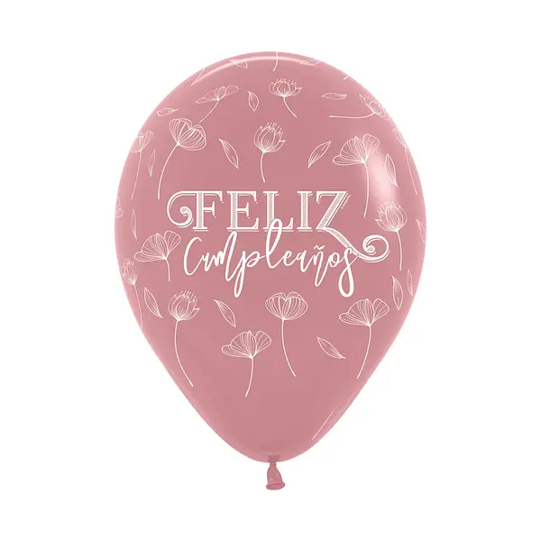 Globo Sempertex Fashion Palo De Rosa Infinity Flores