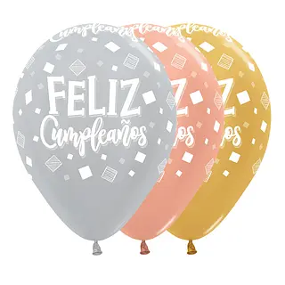 Globo Sempertex Satin Y Metal Surtido Infinity Cuadros