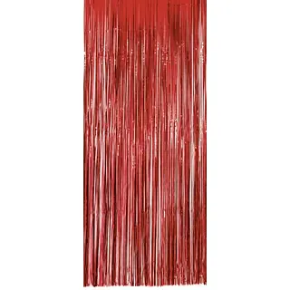 Cortinas De Tiras Roja