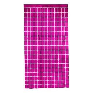 Cortina De Cuadros Fucsia