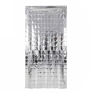 Cortina De Cuadros Plateada
