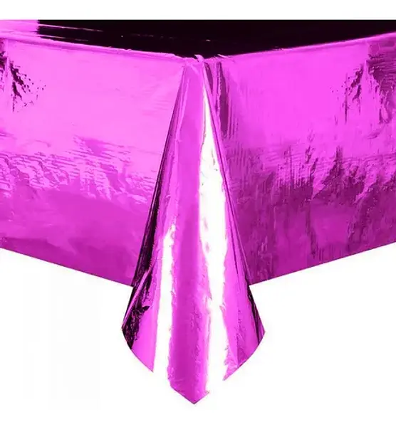Mantel Metalizado Fucsia