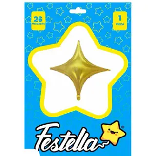 Globo Estrella Dorado 26´´