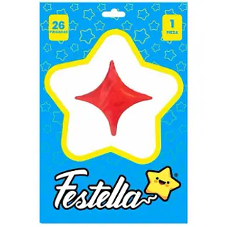 Globo Estrella Rojo 26''
