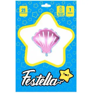 Globo Concha De Mar Rosado 21''