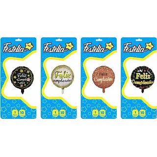 Globo Feliz Cumpleaños 10''