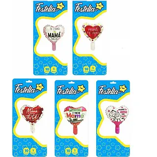 Globos Corazon Mamá 10''