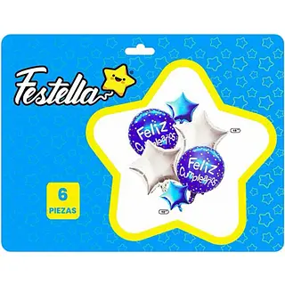 Kit Globo Osos Feliz Cumpleaños X6