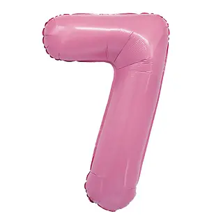 Globo Metalizado Numero 7 Rosado