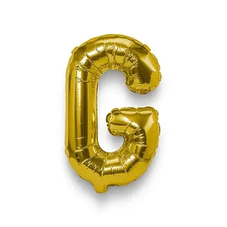 Globo Metalizado Letra G Dorado
