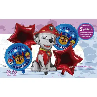 Bouquet De Globos Foil Paw Patrol
