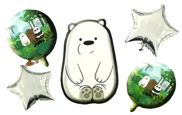 Bouquet De Globos Foil Osos Escandalosos Polar