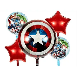 Bouquet De Globos Foil Capitan America