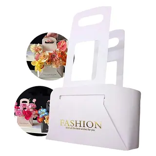 Caja Blanca Decorativa Para Flores