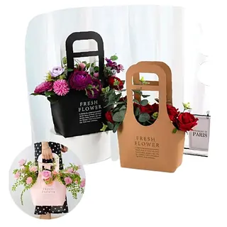 Caja Con Manigueta Decorativa Para Flores