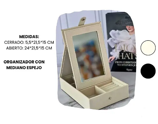 Organizador De Joyas Con Espejo Incluido