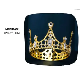 Corona De Lujo En Metal Con Cristales