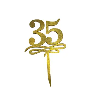 Topper Decorativo De 35 Años