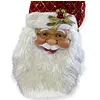 Cara De Papa Noel Roja