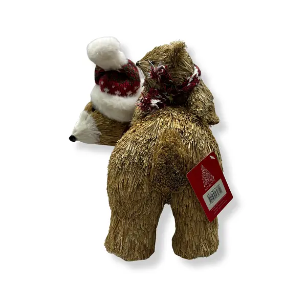 Oso Con Hijo Cafe Navideño Tierno Y Elegante