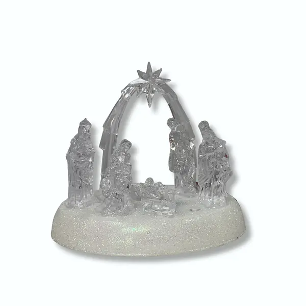 Adorno Nacimiento Acrilico Navideño