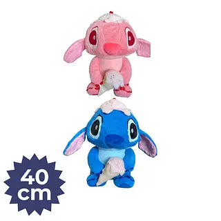 Peluches De Stitch Y Angela Con Helados 021714