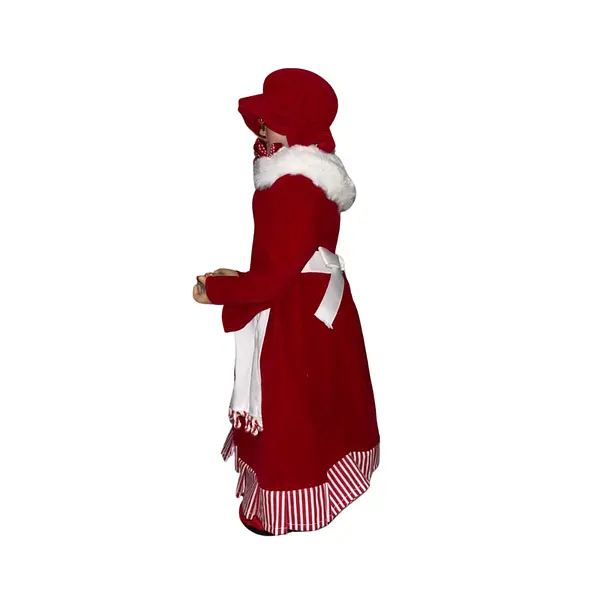 Mamá Noel Con Vestido Rojo
