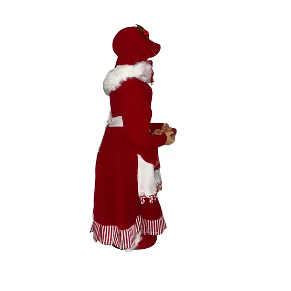 Mamá Noel Con Vestido Rojo